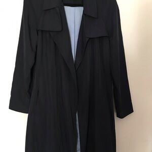 Zara Navy Blue Duster Trench Coat